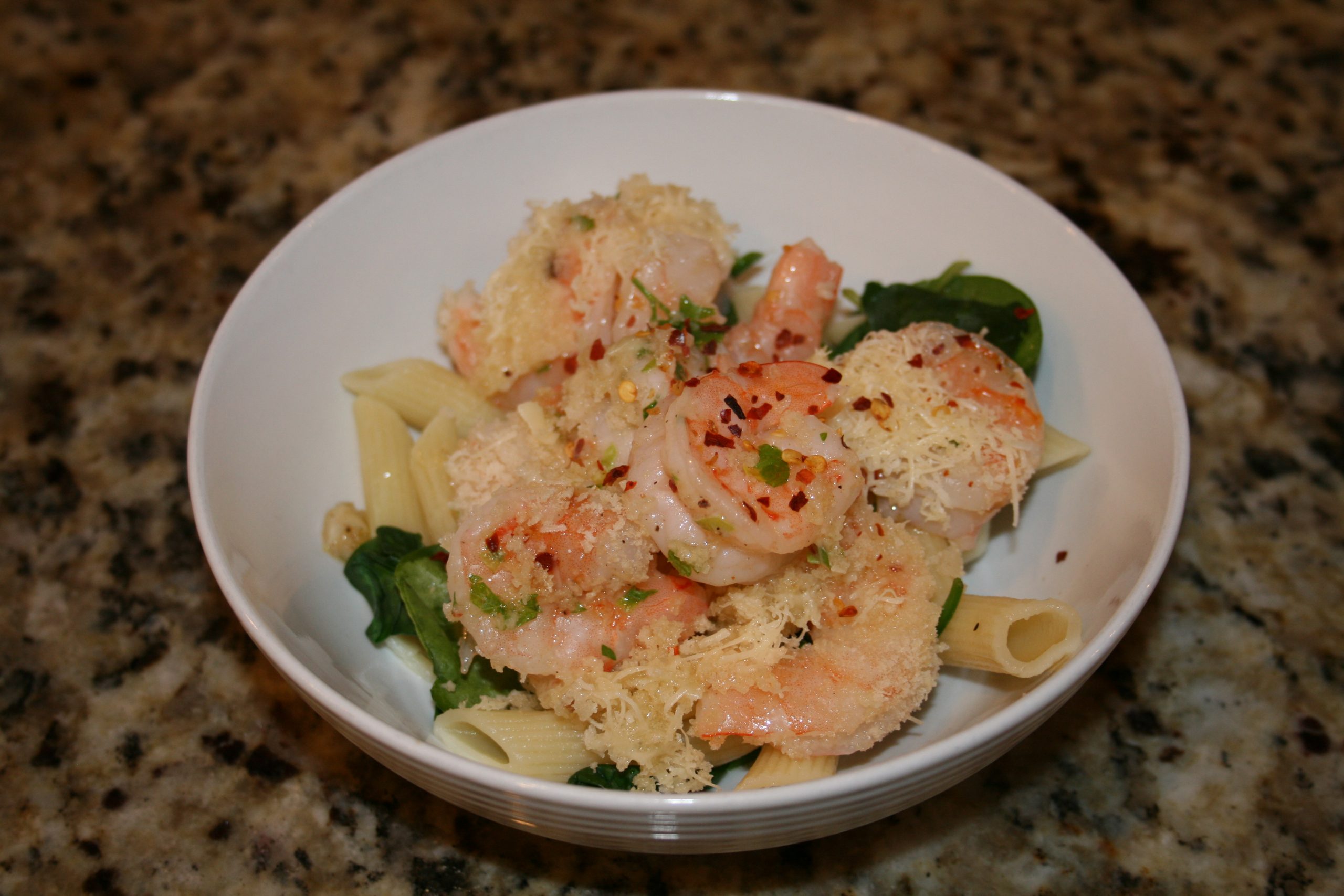 baked-garlic-shrimp-with-spinach-pasta