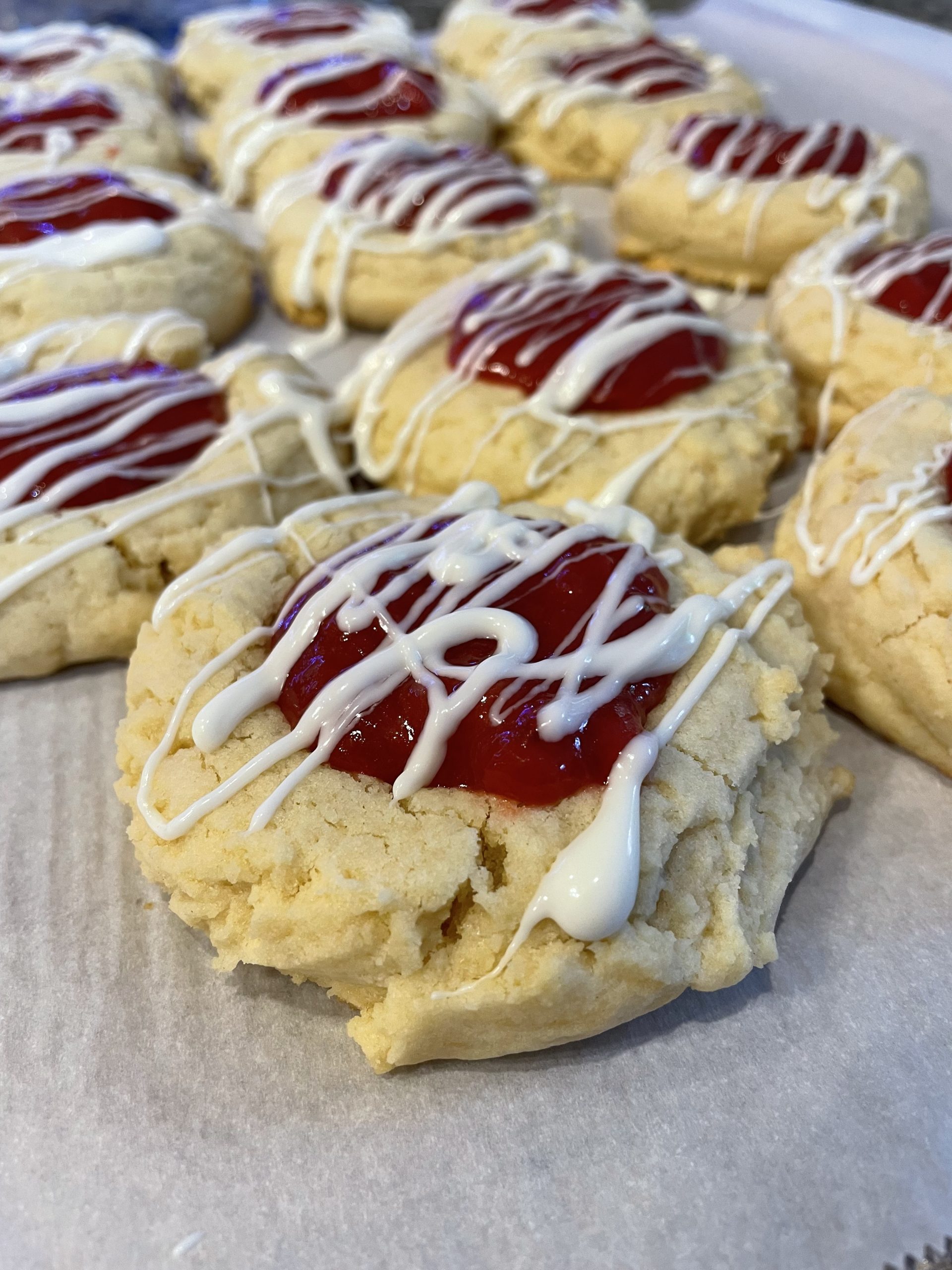 strawberry-rhubarb-filled-lemon-cookies